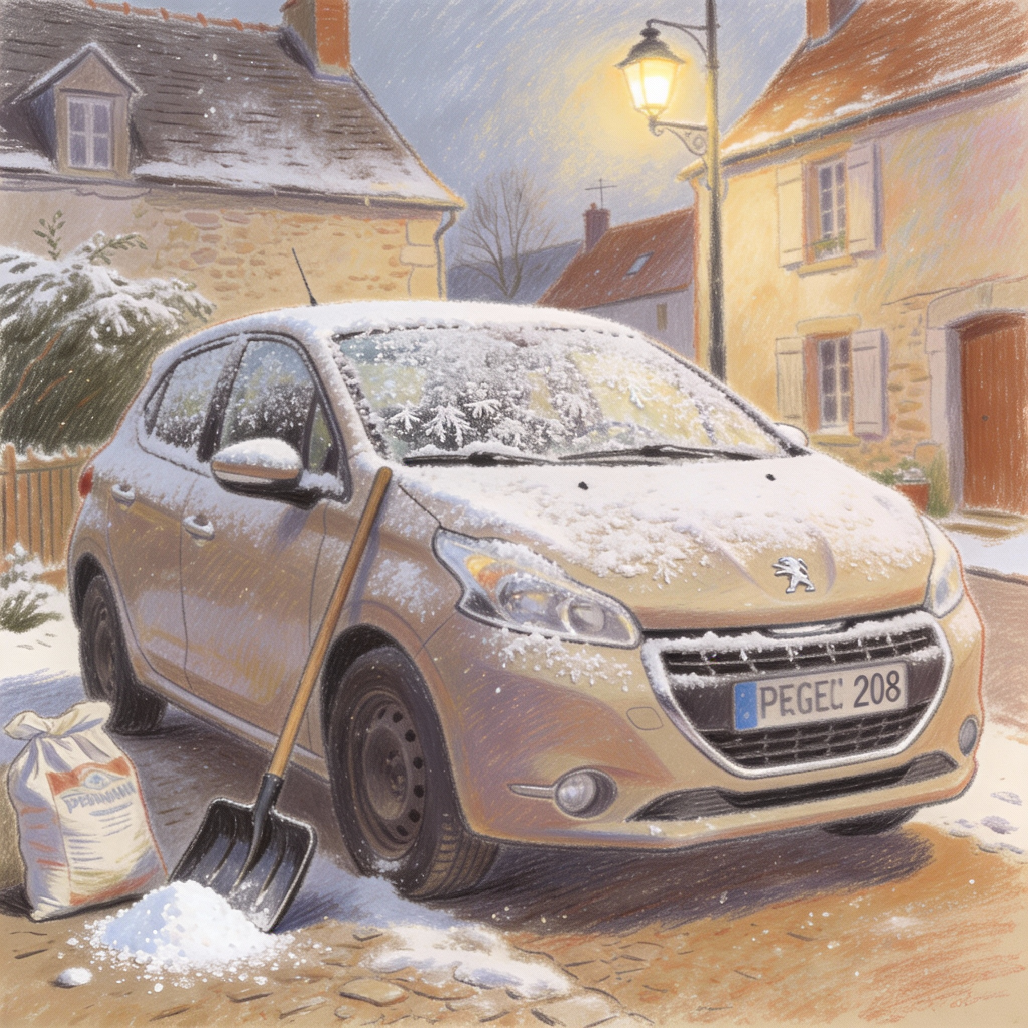 l'hiver en normandie pour les véhicules